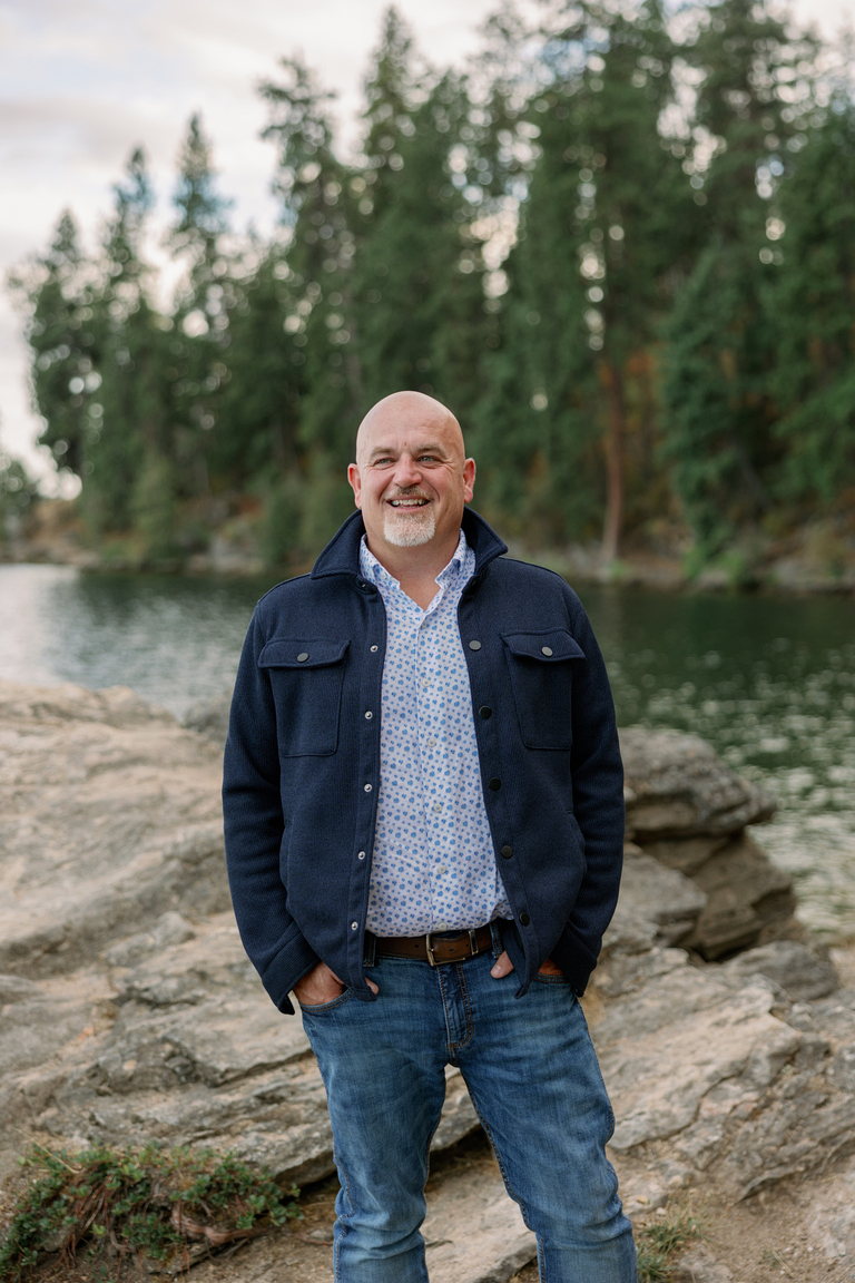 Mike Baker at Lake Coeur d’Alene