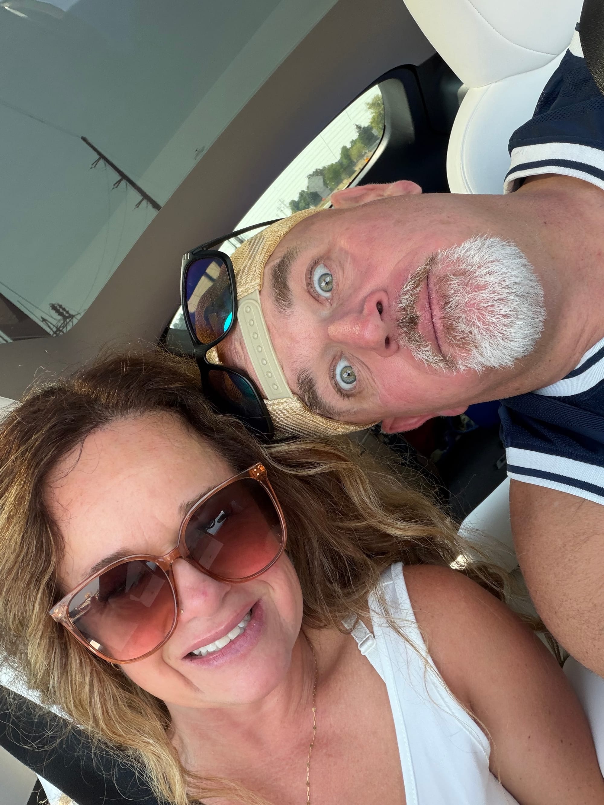 Mike and Kellie in transit