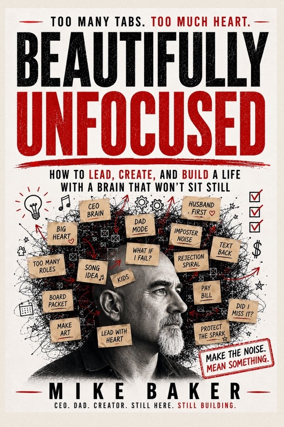 Beautifully Unfocused — book cover by Mike Baker