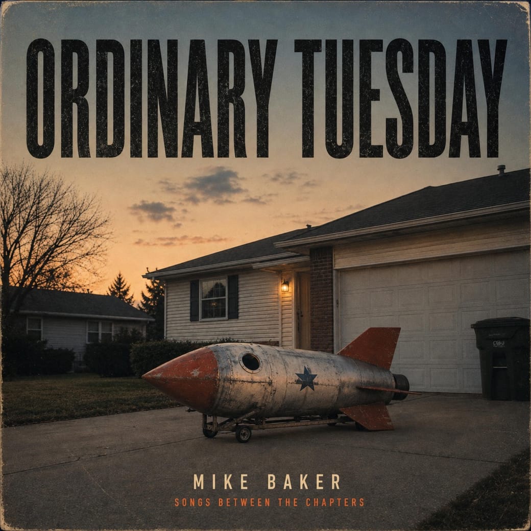 Ordinary Tuesday album cover by Mike Baker